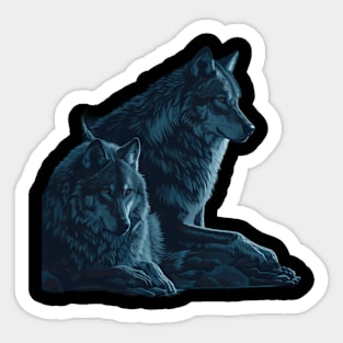 Protecting The Mexican Wolf Sticker